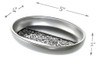 Dwellza Jabonera Decorativa Gris Plata (5.5 X 4 X 1) 2