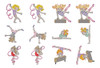 24 Diseños Matrices P/maquinas De Bordar Gimnasta/gimnasia 0