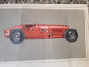 Antigua Lámina Litografía Auto Maserati Original Decoración 1