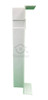 Kit 5un Canto Interno Branco 15cm Para Rodapé Real Pvc 5