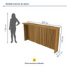 Painel Ripado Bancada Para Cozinha 200cm  100% Mdf Wt 4