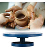 Mesa Giratória De Escultor De Roda De Escultura Azul 17cm 3