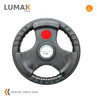 Disco Pesa Olímpica Recubierta Lumax Con 3 Agarres 20kg 4