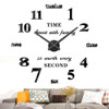 Vangold Frameless Gran Diy 3d Reloj De Pared Silencio 0