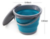 Balde De Agua Plegable Ahyuan Azul Para Camping Y Exterior 3