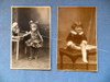 2 Antiguas Fotografias De Niños Post Card 0