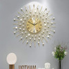 Reloj De Pared Grande Decoracion 60 Cm Dorado Elegante 2