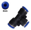 05 Conexao Pneumatica T / Tee Uniao Emenda Engate Rapido 4mm 0