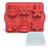 Moldes De Silicona Navideños En 3d, Molde Para Hornear De Na 0