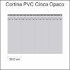 Cortina Pvc Cinza Opaco Largura 1,00 X Altura 2,10 Completa 2