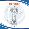Pata Regulable Plástico Zócalo 100 Mm X4/u Hafele 1