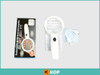 Lupa De Mano Doble Luz Led Recargable Usb Lente Cristal 11x 3