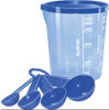 Conju. Medida Certa Copo 400ml Com Tampa + 4 Colheres Medida 0