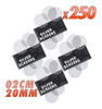 Kit 250 Telas De Metal Silver Screens Para Pipe Bong Bowl 1