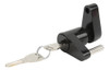 Trailer Tongue Coupler Lock Black 1/4 In Zine Alloy Anti 1