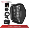 Kit Foto Softbox 60x60 Grid Panal Y Tripode P/ Flash Zapata 3