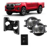 Kit De Camineros Hilux 2019= Led Aplique Cromado 0