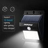 2pcs 8 Led Solar Power Motion Sensor De Pared Lámpara De Jar 3