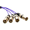 Multicabos Com Conectores Xlr 4 Vias Espaguetado - 14 Mt 2