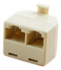 Repartidor / Splitter Macho Rj11 Hembras Rj11 Rj45 Telefonia 1