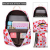 Mochila Escolar Jianya Diseno Con Frutillas 3