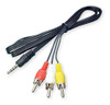 Cable Audio Stereo Video 3.5 Mm Miniplug 3 Rca Av -local- Mg 2