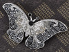 Broche De Mariposa Con Alas De La Emperatriz Monarca Con Cri 1