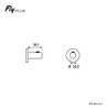 Accesorio De Baño Percha Hidromet Fly Plus 1