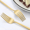 Pleafind 36 Tenedores De Cena De Oro Mate, 2