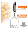 Machacador De Patatas De Acero Inoxidable - Herramienta... 4 Machacador De Patatas De Acero Inoxidable - Herramienta... 4