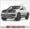 Calco Volkswagen Amarok W580  Laterales + Portón + Capot 2