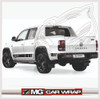 Calco Volkswagen Amarok W580  Laterales + Portón + Capot 6