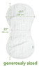Brotes Verdes Muslin Burp Cloths De Organic Cottonwhite Set 4