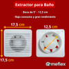 Extractor De Aire Baño 5 Pulgadas - 12,5cm Para Pared Techo 2