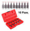 Juego Extractor Tornillos Rotos Espárragos 10 Pc Cr.van. E. 1