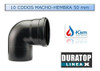 Kit Accesorios Duratop Codo 50 M-h X 10 Uni  Desague Cloacal 2