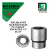 Tubo Bocallave Encastre 1/2 Hexagonal 15/16 Cr/v  Biassoni 1