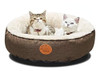 Hachikitty Cama Redonda Lavable Para Gatos Con Forma De Rosq 0