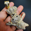 Blingfactory Hip Hop Helado Colgante Grande De Doughboy Y Ca 2