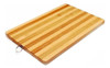 Tabla Madera Bambu Rayada Rectangular 26x36 Picada Bandeja 0