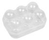 Huevera Plastica Transparente 6 Huevos Crom 0
