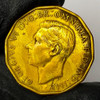 Reino Unido 3 Pence George V 1943 Antigua Moneda Colección 1