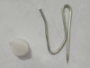 30 Corredera Plástico +30 Ganchos Alfiler Metal Cortina Riel 1