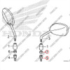 Tuerca Tornillo Espejo Honda Glh 150 Original Izquierdo E1 1