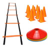 Kit Entrenamiento Escalera + 10 Conos 29cm+ 10 Tortuga *45 0