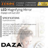 Espejo Doble Aumento Iluminado Luz Led Belleza Maquillaje 2