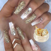 Kit De Stamping Art Nails Decoración Gel Uñas Esmalte Dorado 7
