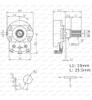 4 Potenciómetros A10k  Logarítmico (24mm) 2