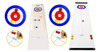 Mini Mesa De Curling Bola De Curling Jogo De Curling De Mesa 7