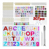 307pcs Alfabeto Resina De Silicone Moldes Para Chaveiro Faze 0